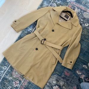 Pendleton Men’s Camel wool Trenchcoat l/xl